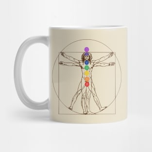 Vitruvian Man Chakras - Modern Art Mug